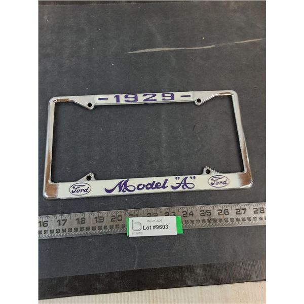 Retro Ford 1929 Model A License Plate Holder