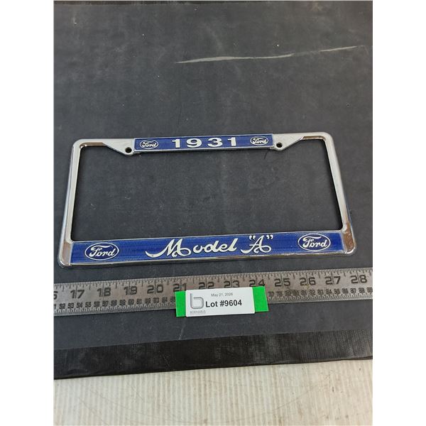 Retro Ford 1931 Model A License Plate Holder