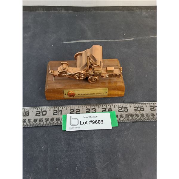Massey Harris Copper Ornament from 1951