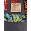 Image 3 : Assorted Mostly Vintage Items (Non-Magnetic Ash Tray, Fire Chief Stickers, Pins, Coasters, Misc.