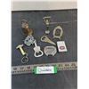 Image 1 : Assorted Mostly Vintage Souveniers (Brass Bell, Bottle Openers, NHL Lighter, Misc.)