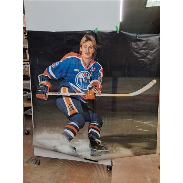 2-Piece "Auto-Graphed" 6' x 6' Wayne Gretzky Edmonton Oilers Wall Poster