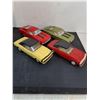 Image 3 : (4) Buddy L Folded Metal Replica Cars (2-Mustangs & 2-Camaros), w/4-Tier Display Stand