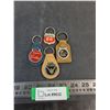 Image 1 : (4) Vintage Mostly Leather Keychains (Olds Cutlass, T-Bird, Cobra, Pacific 66)