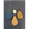 Image 2 : (4) Vintage Mostly Leather Keychains (Olds Cutlass, T-Bird, Cobra, Pacific 66)