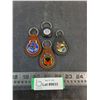 Image 1 : (4) Vintage Mostly Leather Keychains (Trans Am, Firebird, Chevelle, Seiberling Tires).