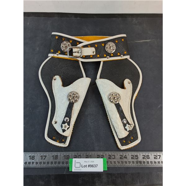 Western Toy Double Holster Belt