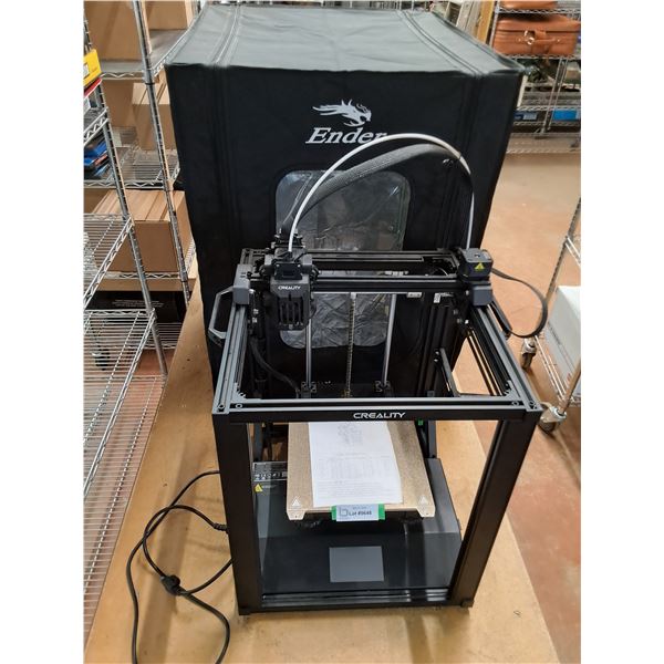 * Creality Ender-5 S1 3D Printer w/Cover - Powers On - Cover is 26x22x30" - Cannot Ship