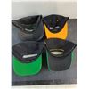 Image 2 : (4) John Deere Adult Ball Caps - Some New, 1 Faux Leather