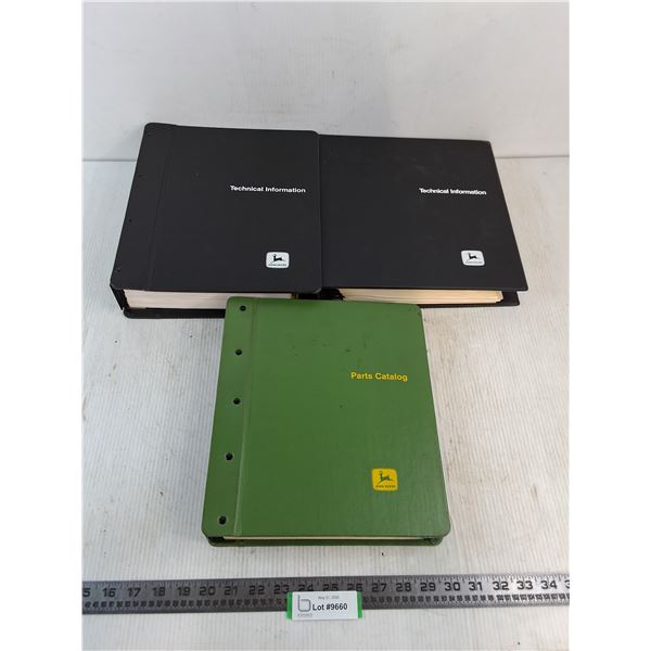 (3) John Deere Technical Service & Parts Manuals