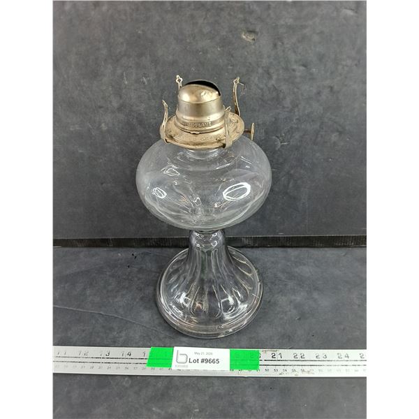 Vintage Glass Kerosene Lamp