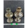 Image 1 : (2) Vintage Metal Kerosene Lamps