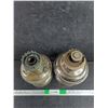 Image 2 : (2) Vintage Metal Kerosene Lamps