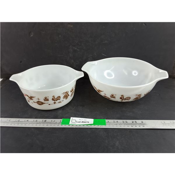 PYREX Early American Cinderella Bowl and Casserole Dish