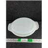 Image 2 : Fire King Milk Glass Casserole Dish w/Lid
