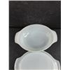Image 4 : Fire King Milk Glass Casserole Dish w/Lid