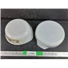 Image 3 : (2) Milk Glass Casserole and Deep Dish Pie Dishes