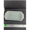 Image 5 : (2) Vintage Glasbake Green Daisy Milk Glass Dishes