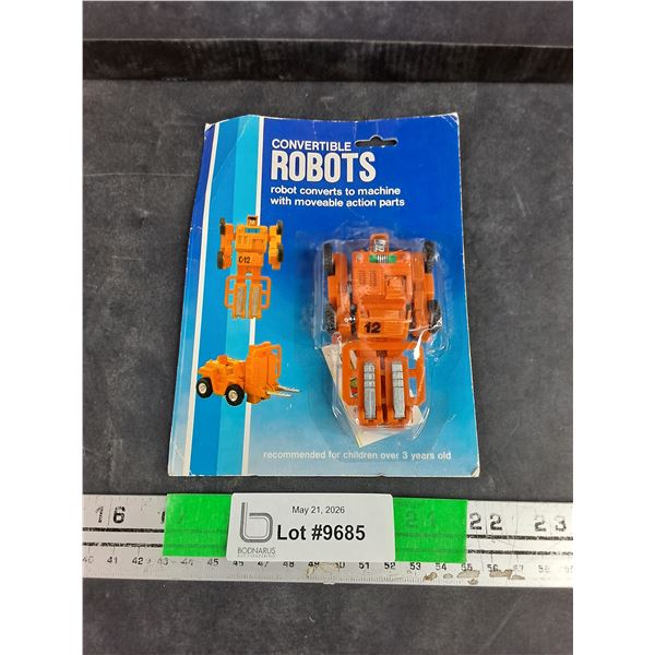 Vintage Convertible Robot Toy - Sealed