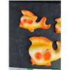 Image 2 : (3) Vintage Chalkware Goldfish Decorations