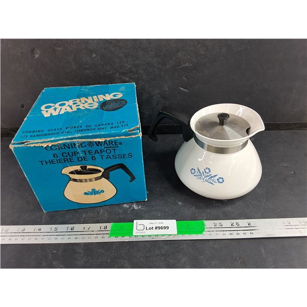 Vintage Corning Ware 6 Cup Tea Pot