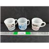 Image 1 : (3)  Milk Glass Mugs-Mama, Papa, Wall & Den