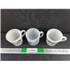 Image 2 : (3)  Milk Glass Mugs-Mama, Papa, Wall & Den