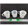 Image 3 : (3)  Milk Glass Mugs-Mama, Papa, Wall & Den