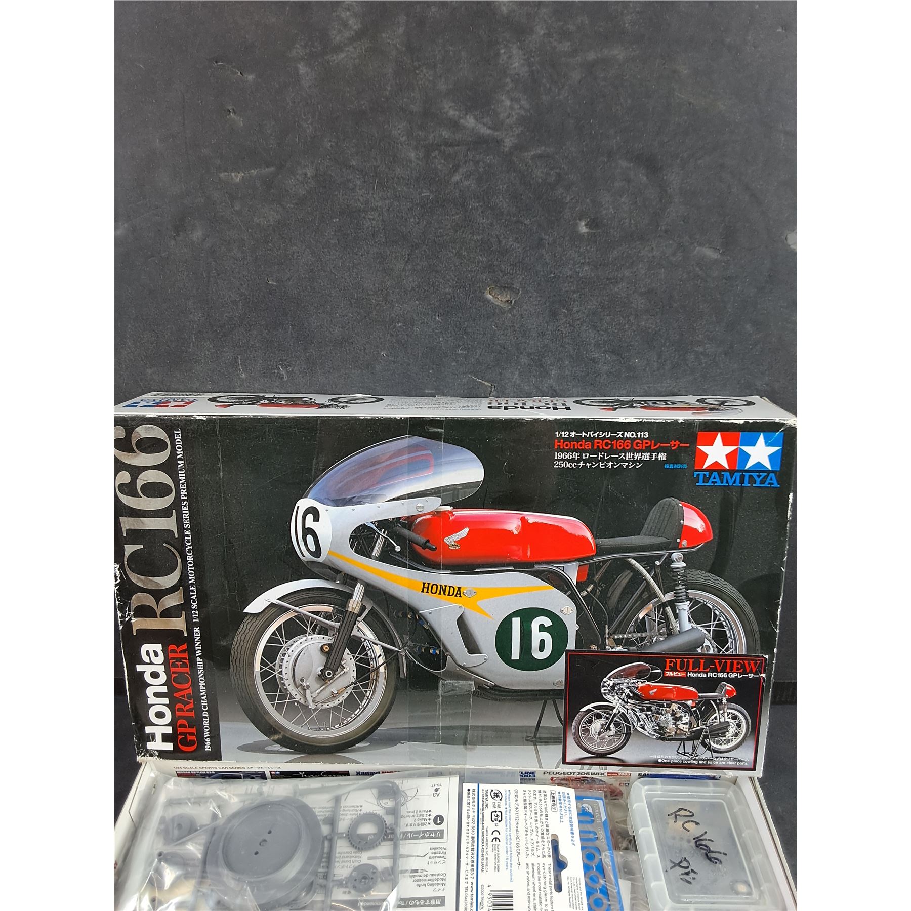 Tamiya Racing Motorcycle Tamiya Honda RC166 GP Racer Motorcycle Model - Complete