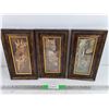 Image 1 : (3) Framed African Animal Pictures 13" x 7"