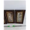 Image 3 : (3) Framed African Animal Pictures 13" x 7"