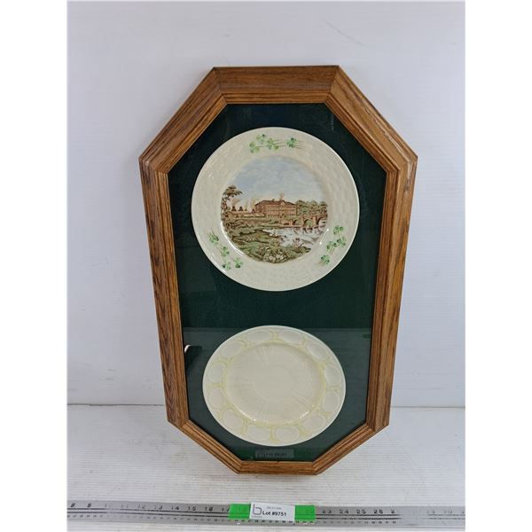Framed Irish Commemorative Plates