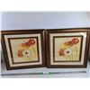 Image 1 : (2) Framed Flower Prints 18" x 18"