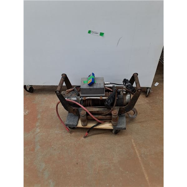 *12000 lbs Electric Winch - As Is, PICKUP ONLY, Dolly Not Included