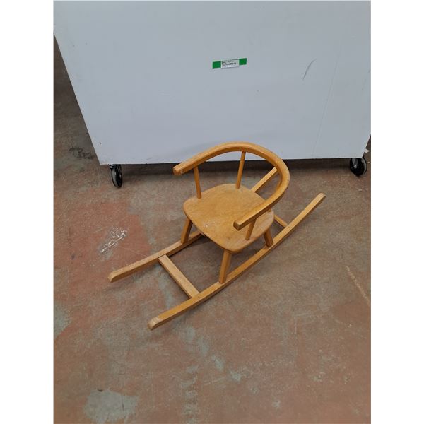 *Wooden Rocking Kids Chair 35" x 17" x 13", PICKUP ONLY