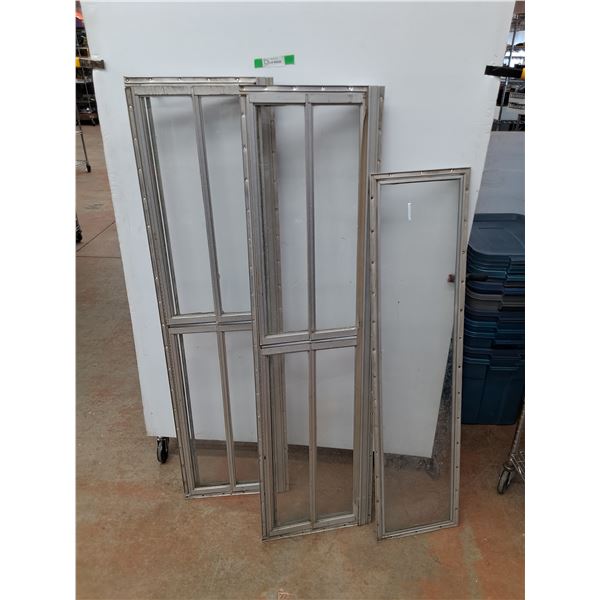 *(3) Vintage Camper Window Panels 62" x 17", 53" x 13", PICKUP ONLY