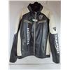 Image 1 : *Triumph Motorcycle Leather Jacket in Black and White-Size 2XL
