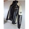 Image 6 : *Triumph Motorcycle Leather Jacket in Black and White-Size 2XL