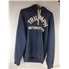 Image 2 : *Triumph Motorcycles Carrick Pull On Hoodie in Navy Blue with Felt Lettering-Size XXL