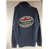 Image 3 : *Triumph Motorcycles Carrick Pull On Hoodie in Navy Blue with Felt Lettering-Size XXL