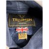 Image 4 : *Triumph Motorcycles Carrick Pull On Hoodie in Navy Blue with Felt Lettering-Size XXL