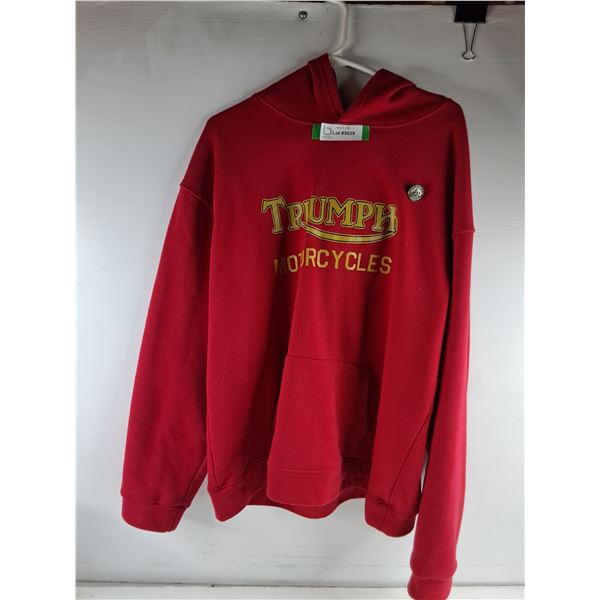 *Triumph Motorcycles Red Hoodie-Size XL