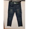 Image 1 : Pair of Dark Blue Cargo Style Motorcycle Riding Jeans-Size