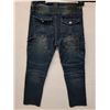 Image 2 : Pair of Dark Blue Cargo Style Motorcycle Riding Jeans-Size