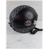 Image 3 : Quickool Check Patterned 3/4 Open-Face Motorcycle Helmet with Dual Visor System-May be Size L/XL