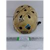 Image 1 : Nutcase Helmet Featuring a Custom "First Class Mail" Mail Stamp Design-Size L-XL