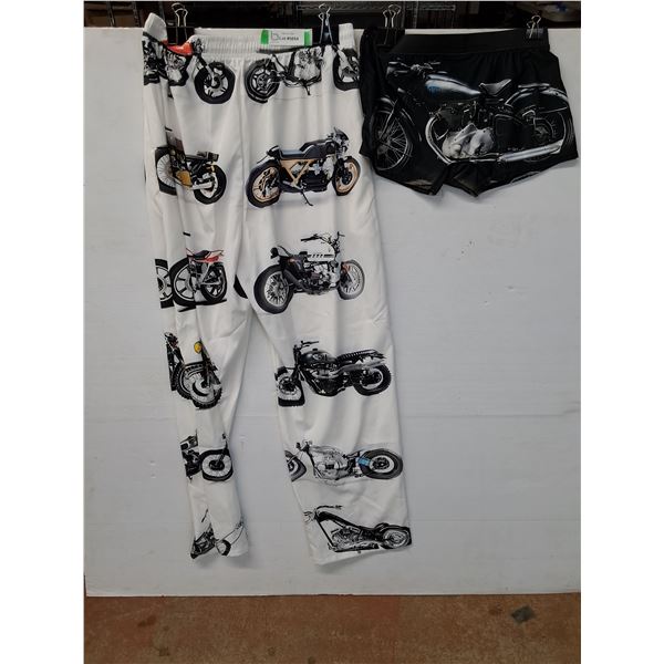 Men's Triumph Pattern Jammy Pants and Undies-Size XL