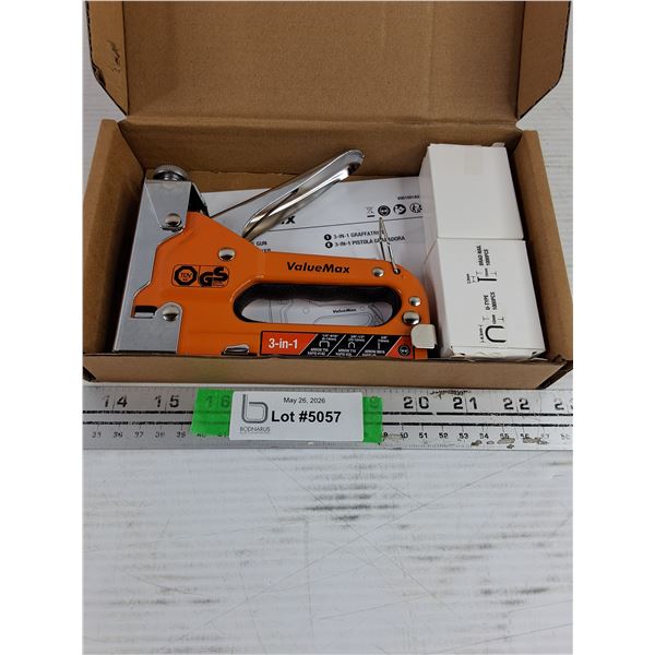 Value Max 3 in 1 Staple Gun-new-with Staples