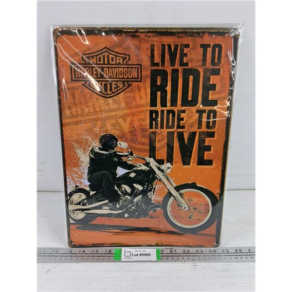 Metal Fantasy Sign-Harley Davidson