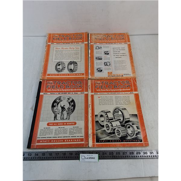 (4) Hyatt "Tractor Field" Books from 1947 to 1956